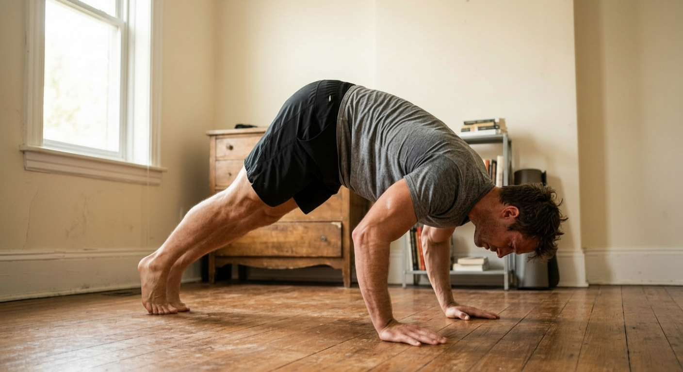 Ultimate Guide To Bodyweight Shoulder Exercises (At Home) bodyweight shoulder exercises pike push-up at home