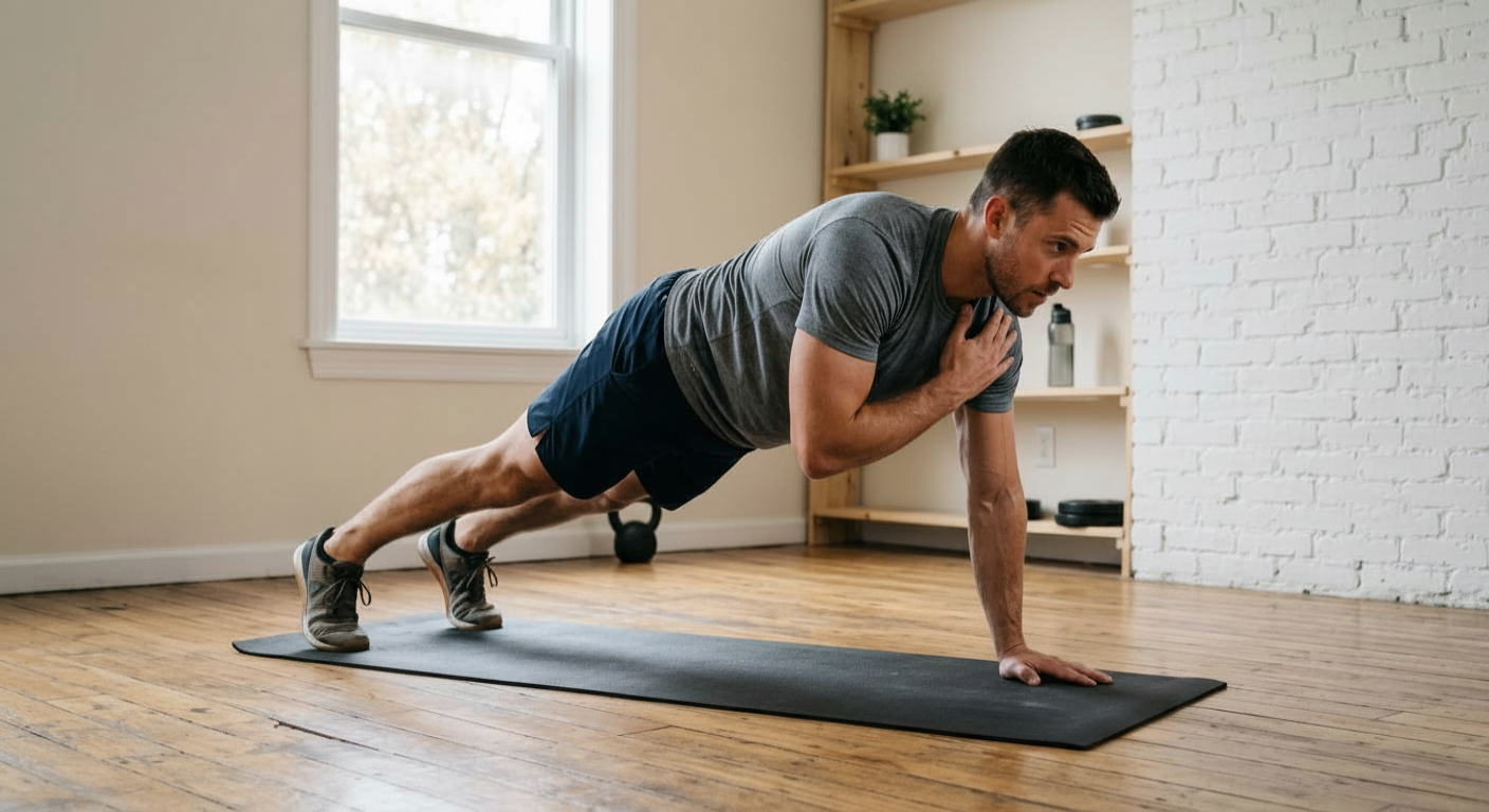 Ultimate Guide To Bodyweight Shoulder Exercises (At Home) shoulder workout at home shoulder taps