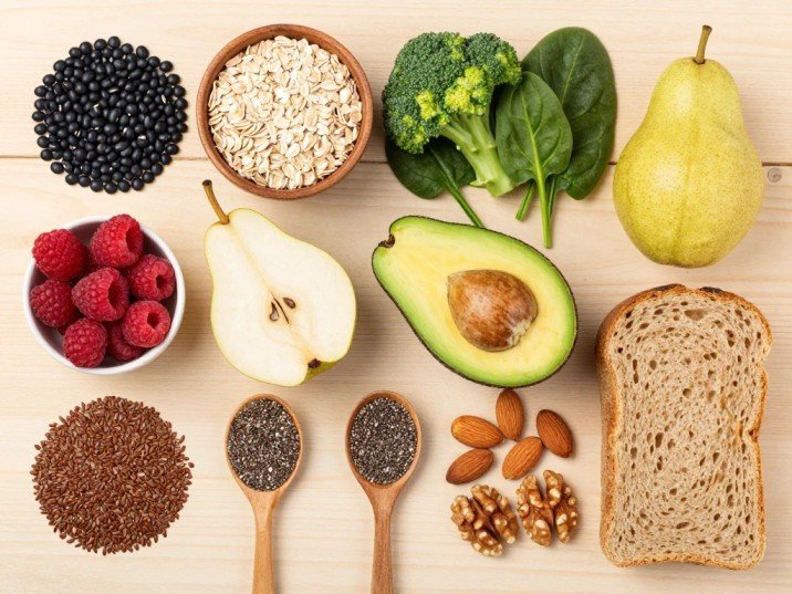 7 day high fiber diet plan meal prep with oats beans and vegetables