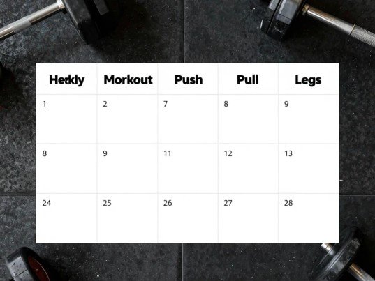 Push Pull Legs Workout Routine