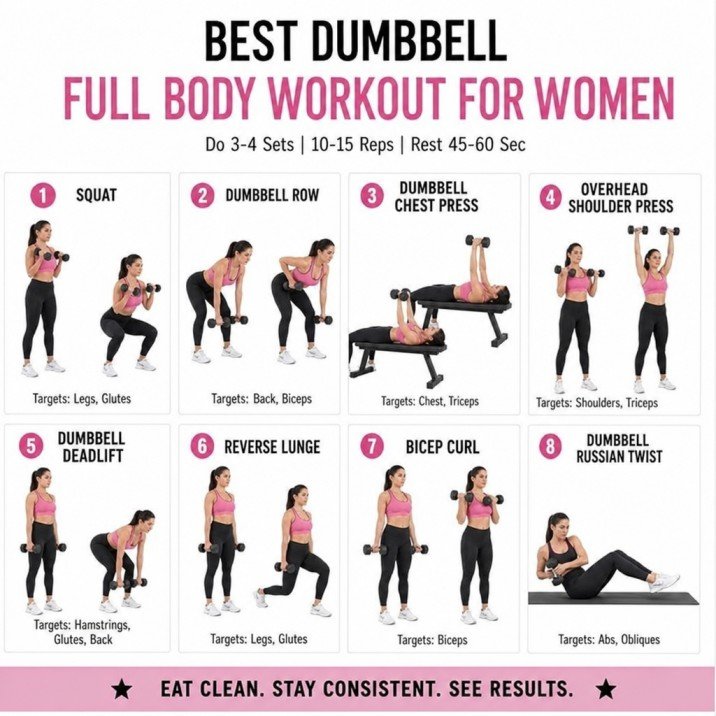 Dumbbell Full Body Workout for Women