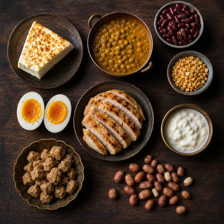 High Protein Indian Food Chart
